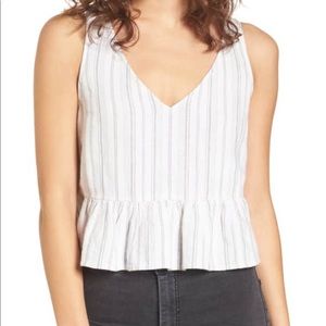 BP Cutout Peplum Tank Top